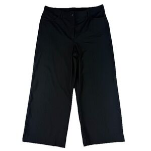 Lululemon City Sleek Pants Women's 33 Black 5 Pocket Wide Leg High Rise LW5DXXS